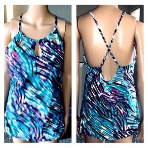 Vibrant Tankini Swimsuit!